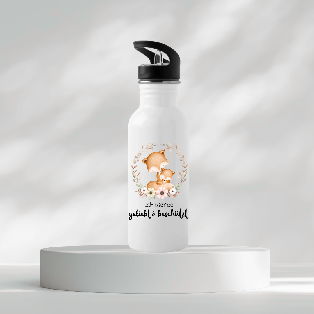 Thermoflasche - Ich werde geliebt & beschützt