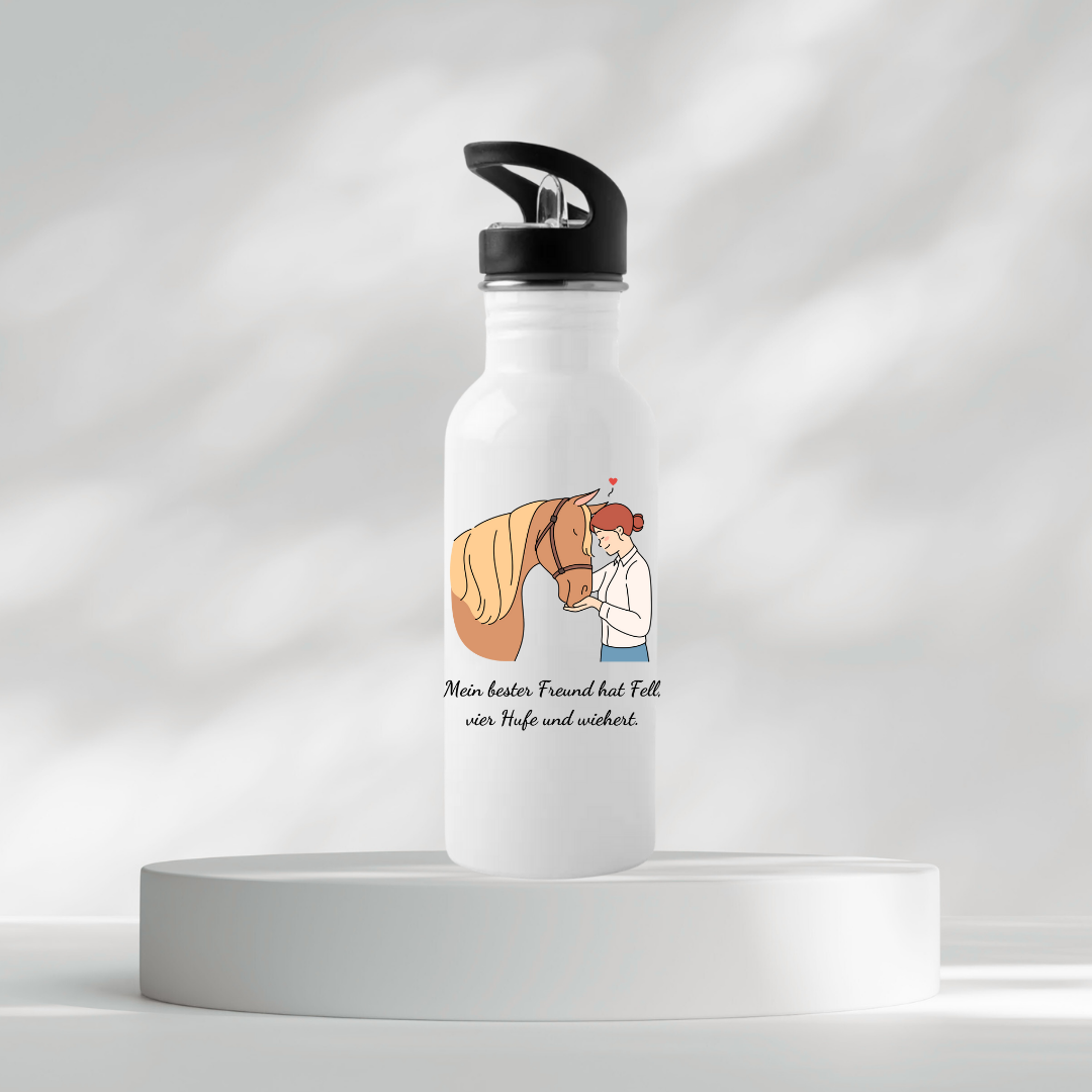 Thermoflasche - Mein bester Freund hat Fell, vier Hufe und wiehert