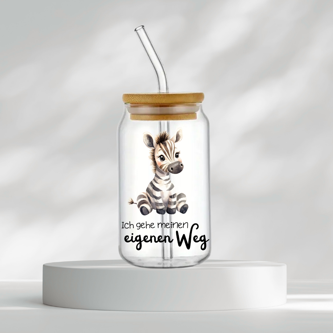 Trinkglas "Ich gehe meinen eigenen Weg"
