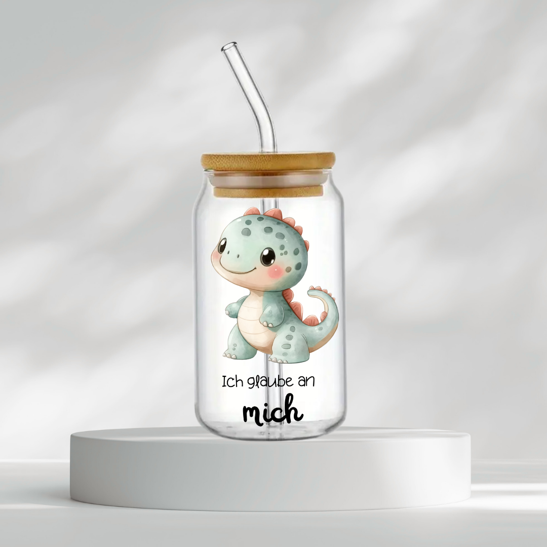 Trinkglas "Ich glaube an mich"