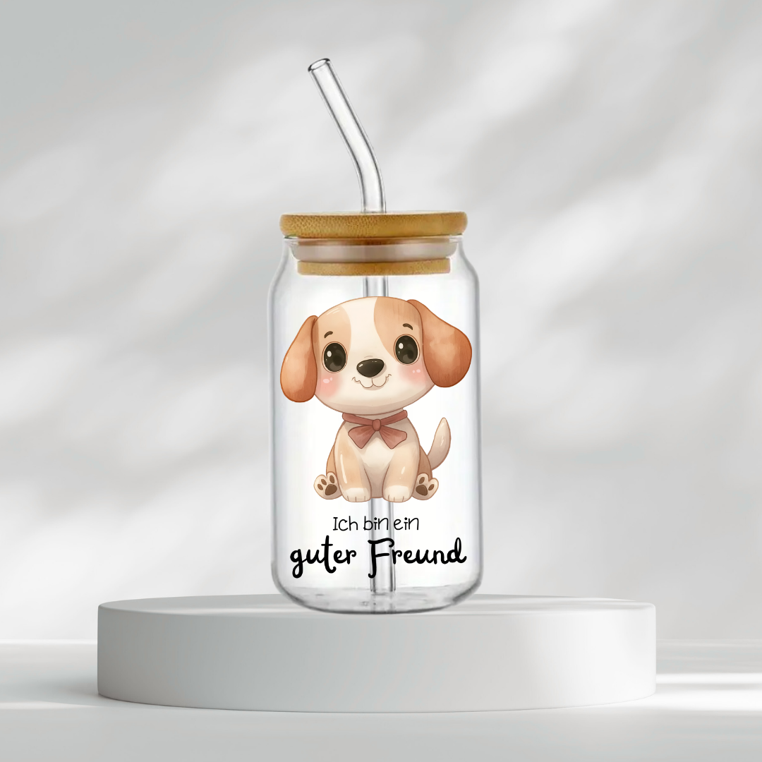 Trinkglas "Ich bin ein guter Freund"