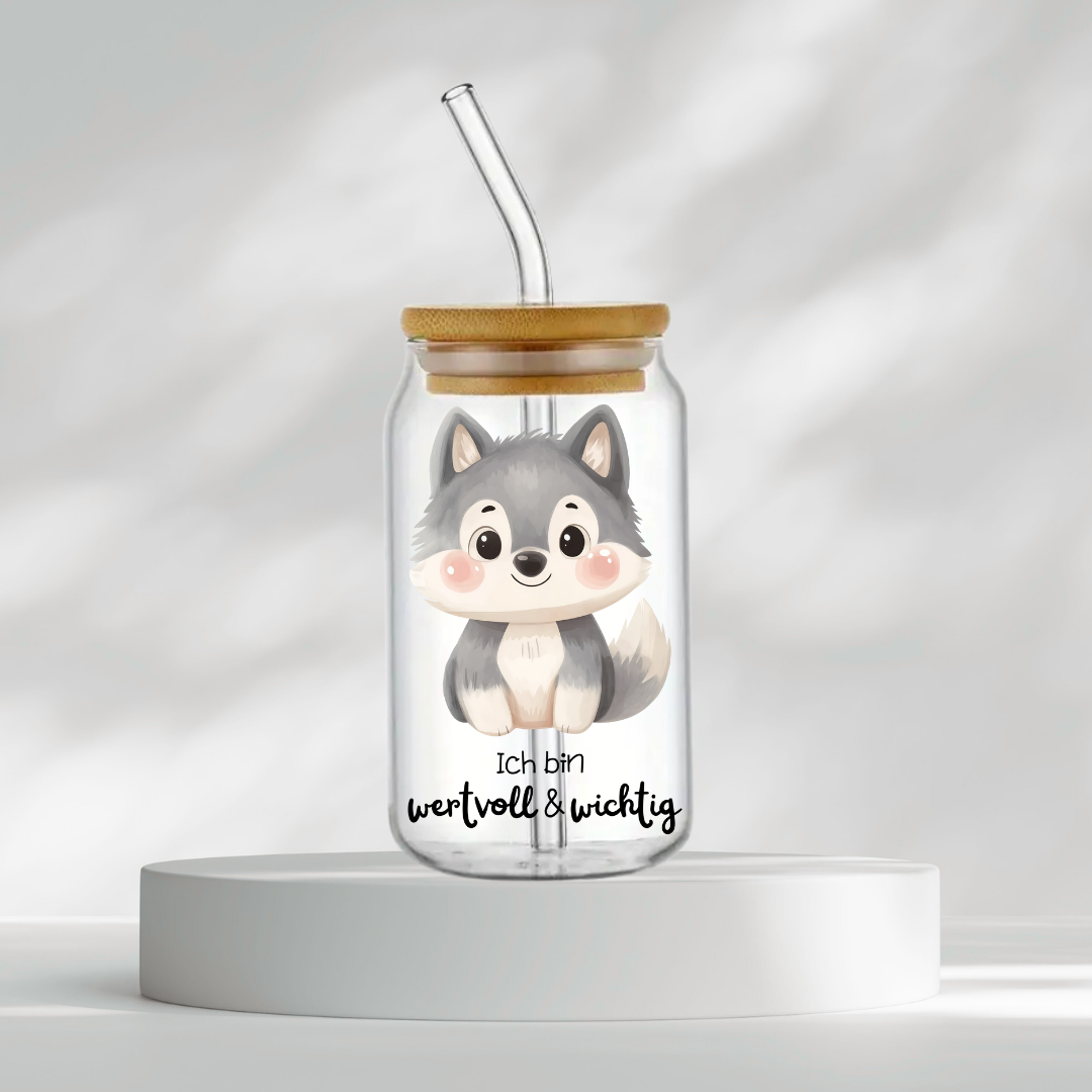 Trinkglas "Ich bin wertvoll & wichtig"