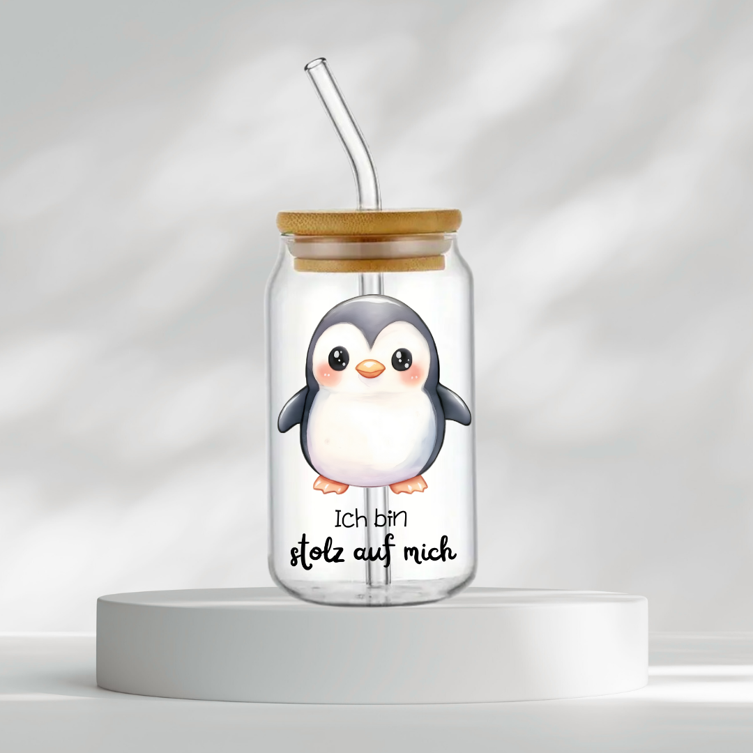 Trinkglas "Ich bin stolz auf mich"