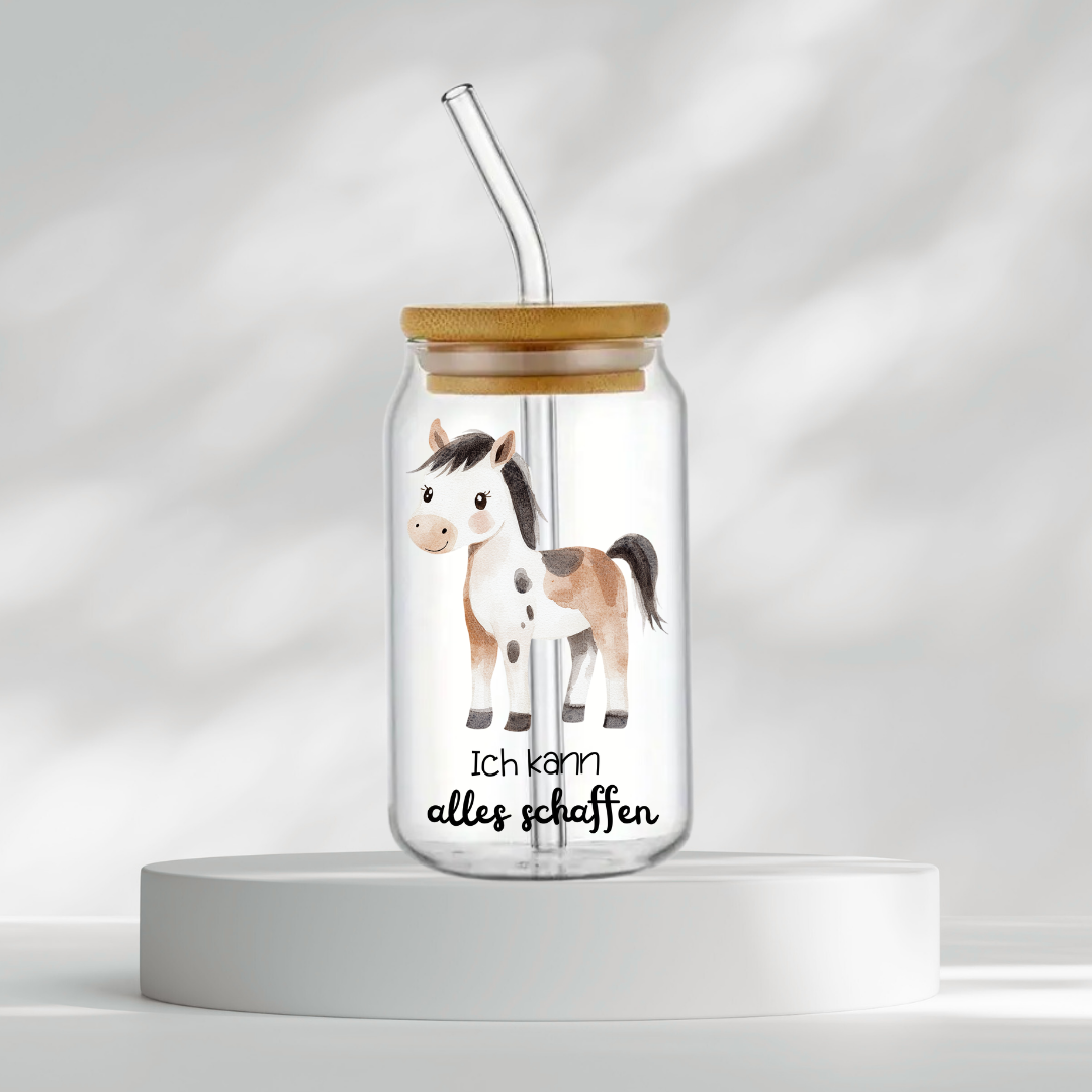 Trinkglas "Ich kann alles schaffen"