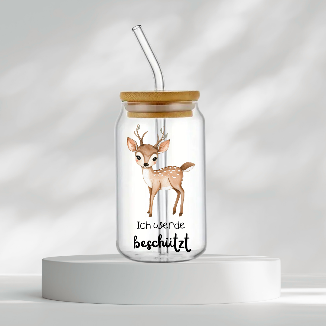 Trinkglas "Ich werde beschützt"