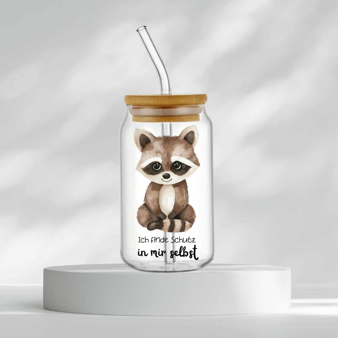 Trinkglas "Ich finde Schutz in mir selbst"