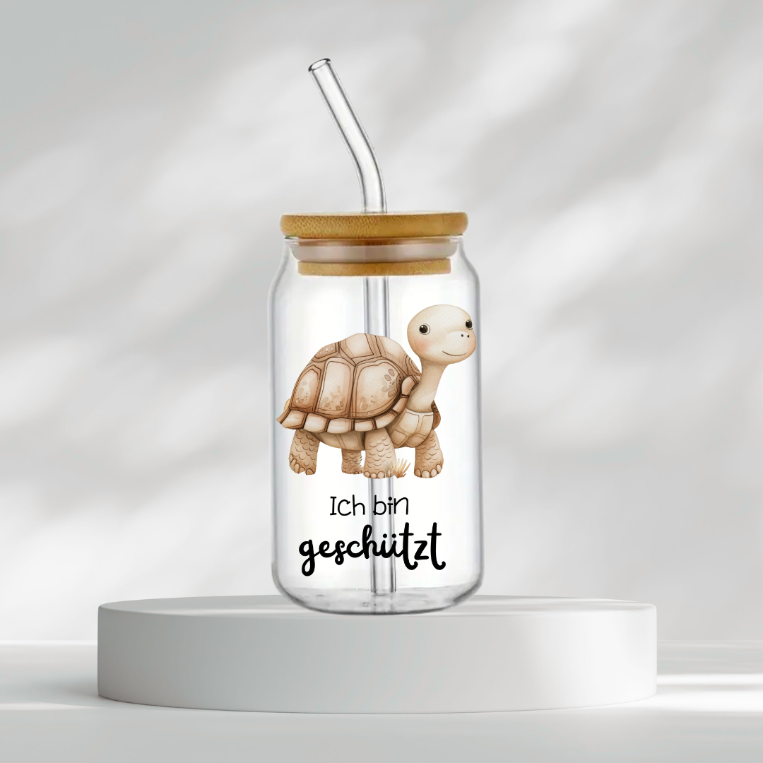 Trinkglas "Ich bin geschützt"