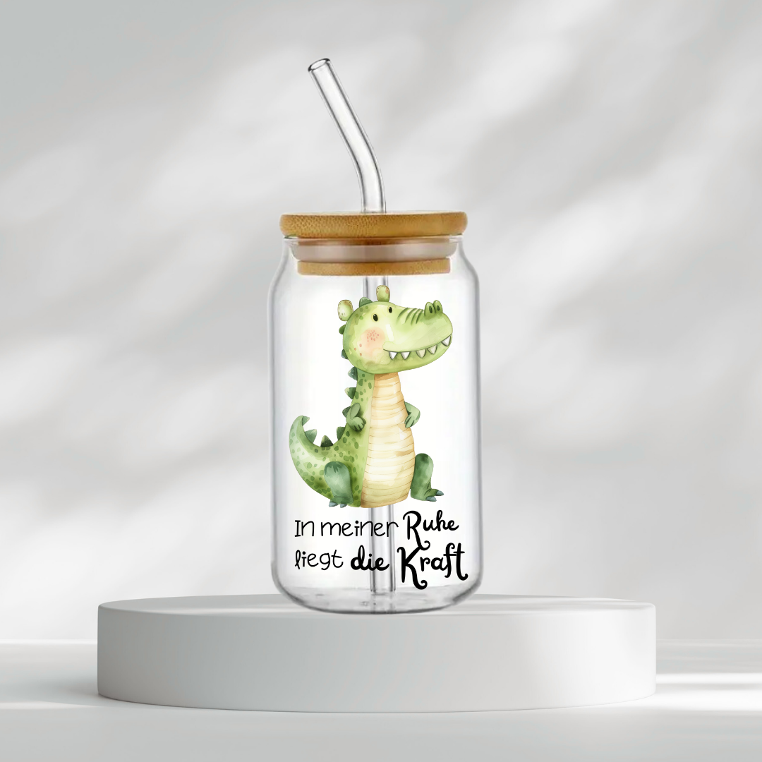 Trinkglas "In meiner Ruhe liegt die Kraft"