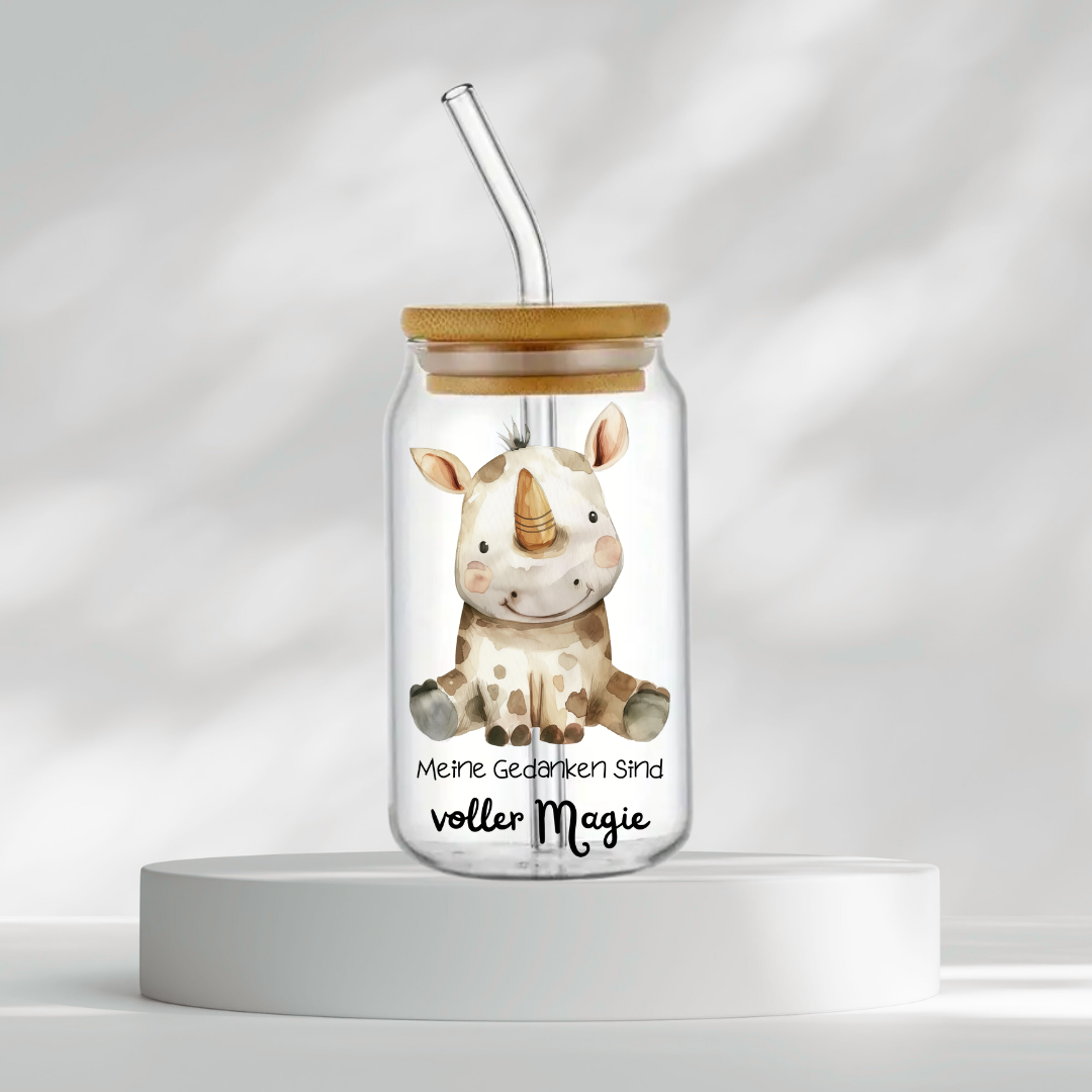 Trinkglas "Meine Gedanken sind voller Magie"