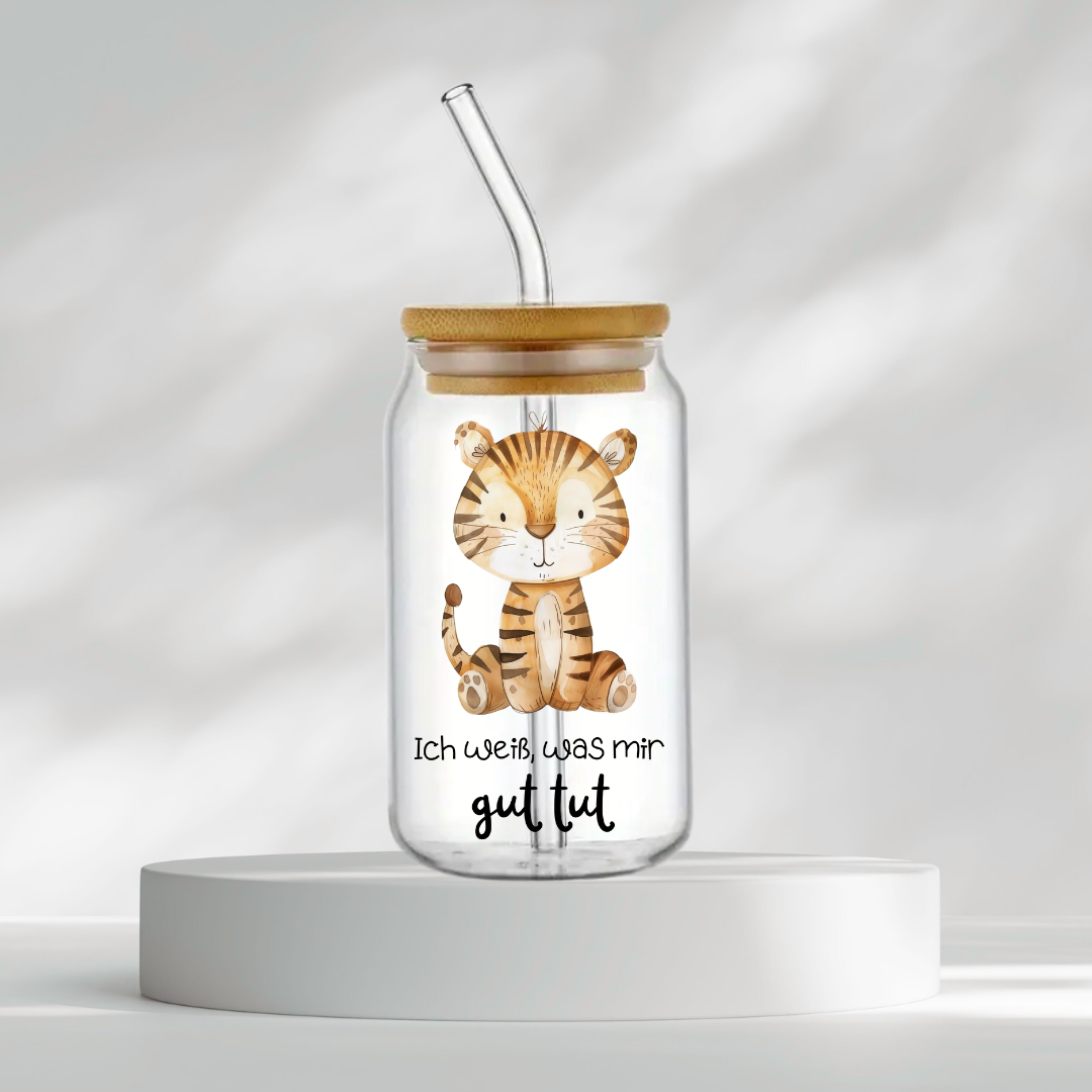 Trinkglas "Ich weiß, was mir gut tut"