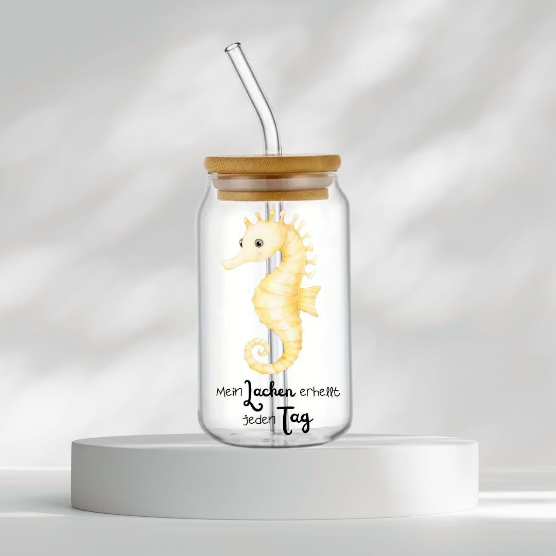 Trinkglas "Mein Lachen erhellt jeden Tag"