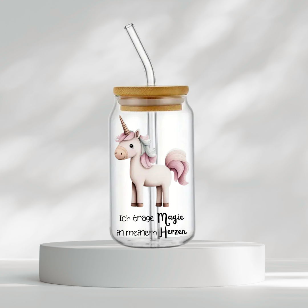 Trinkglas "Ich trage Magie in meinem Herzen"