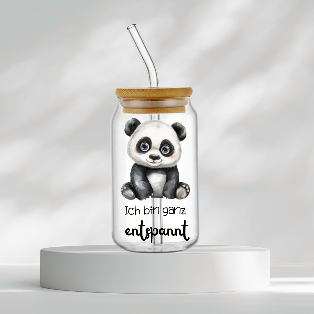 Trinkglas "Ich bin ganz entspannt"