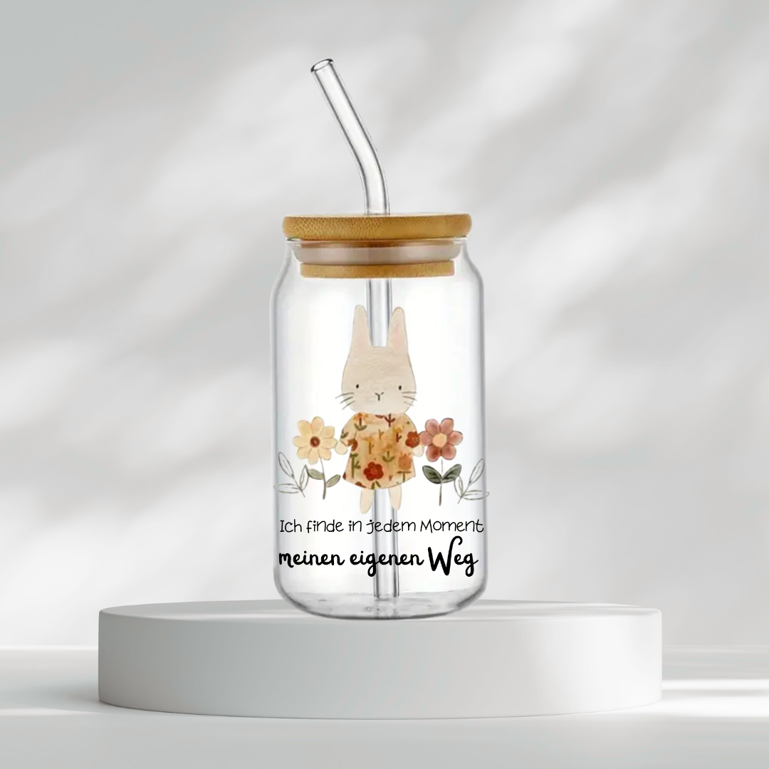 Trinkglas "Ich finde in jeden Moment meinen eigenen Weg"