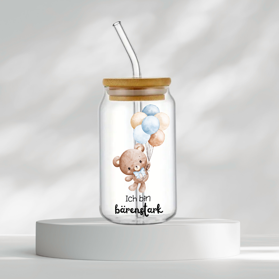 Trinkglas "Ich bin bärenstark"