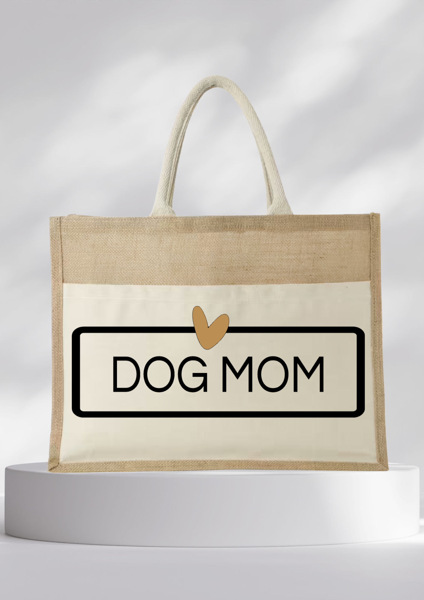 Jutetasche- DOG MOM Variante 1