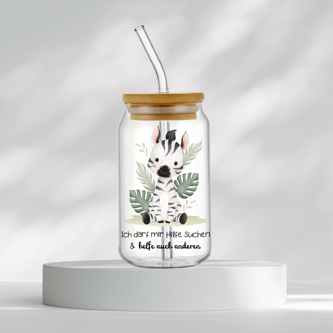 Trinkglas "Ich darf mir Hilfe suchen & helfe auch anderen"