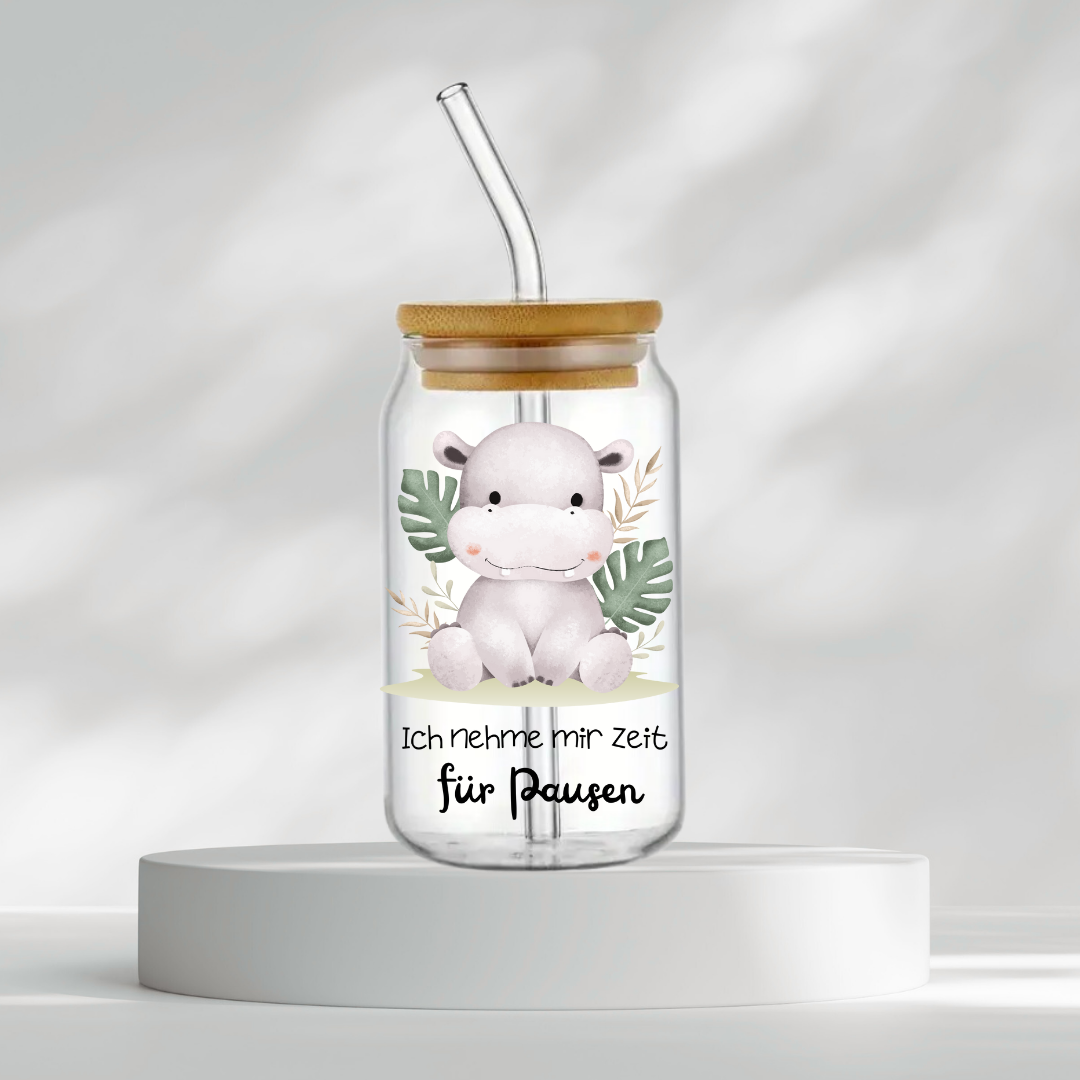 Trinkglas "Ich nehme mir Zeit für Pausen"