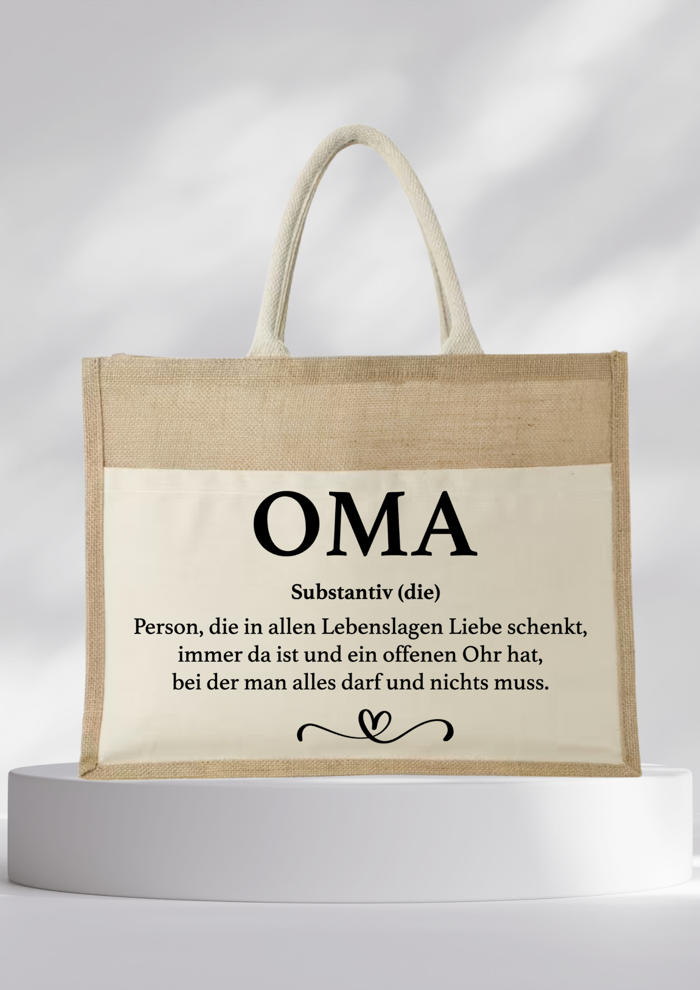 Jutetasche- OMA