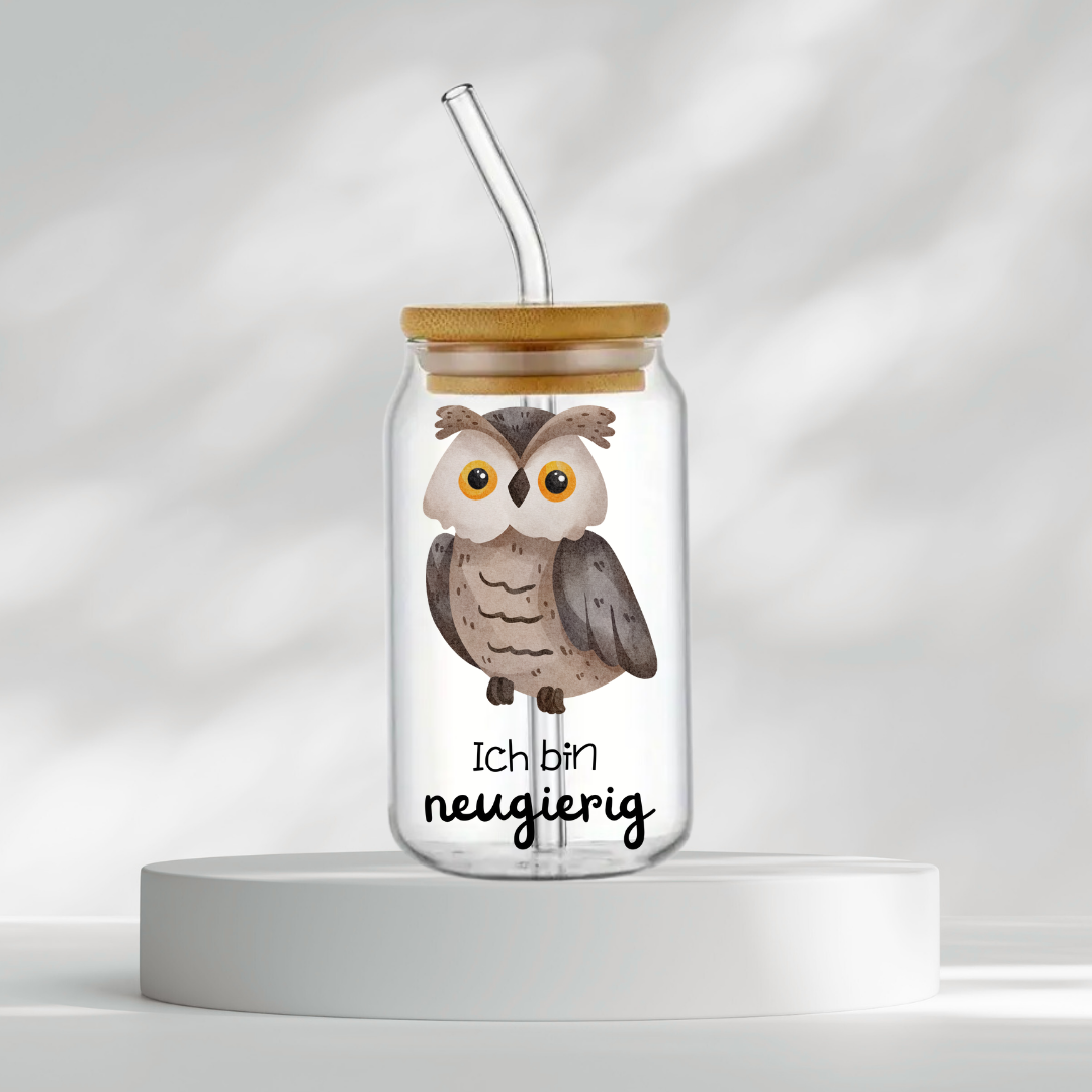 Trinkglas "Ich bin klug"