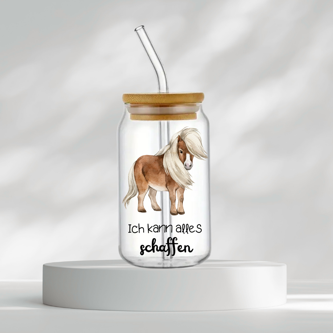 Trinkglas "Ich kann alles schaffen"