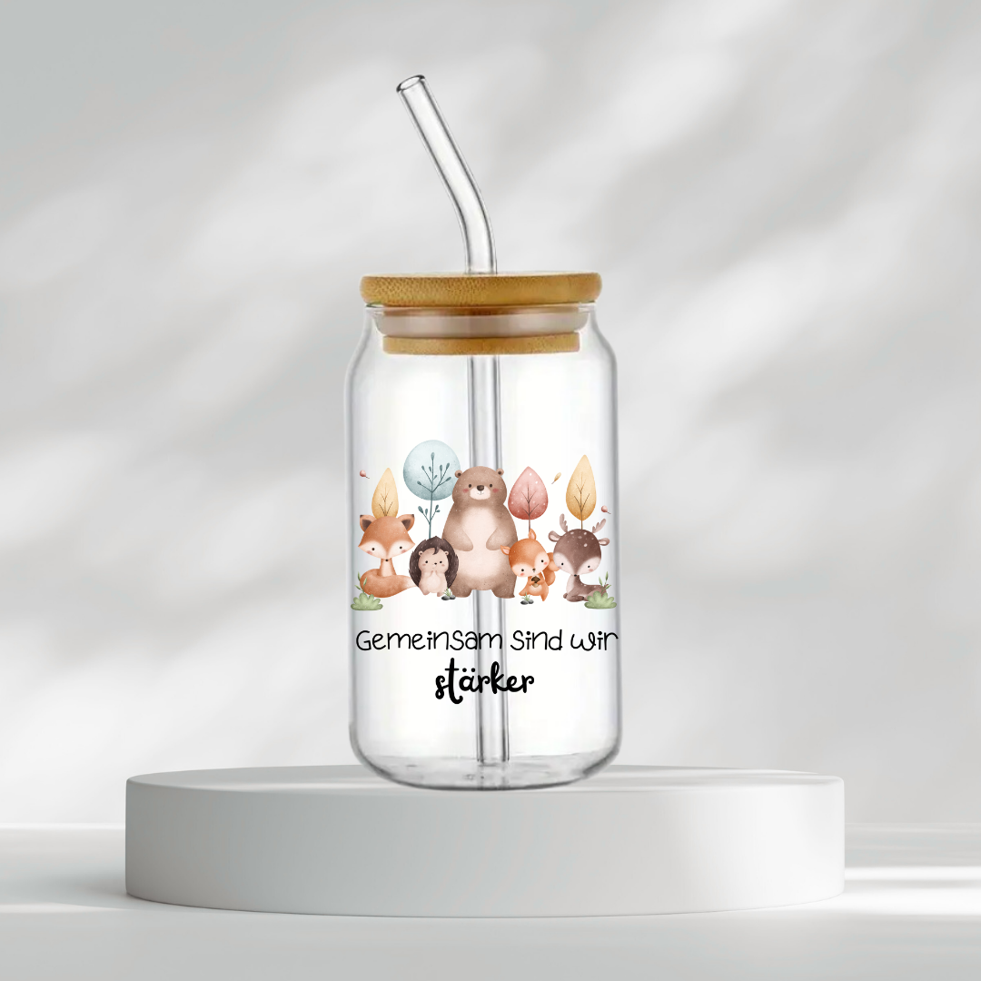 Trinkglas "Gemeinsam sind wir stärker"