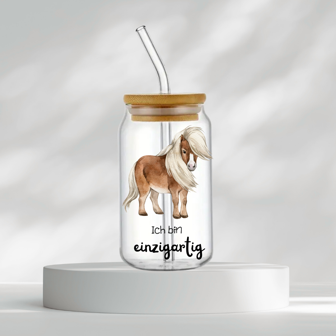 Trinkglas "Ich bin einzigartig"