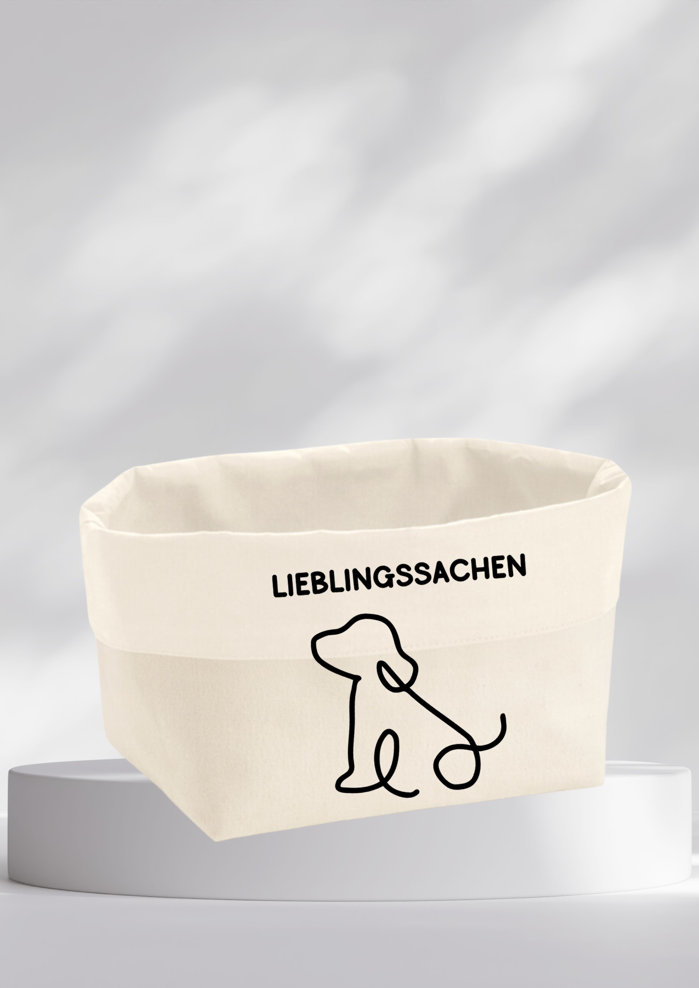 Körbchen - Lieblingssachen + Hundemotiv