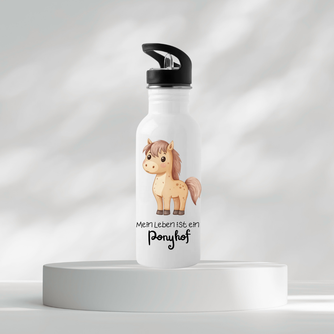 Thermoflasche - Mein Leben ist ein Ponyhof