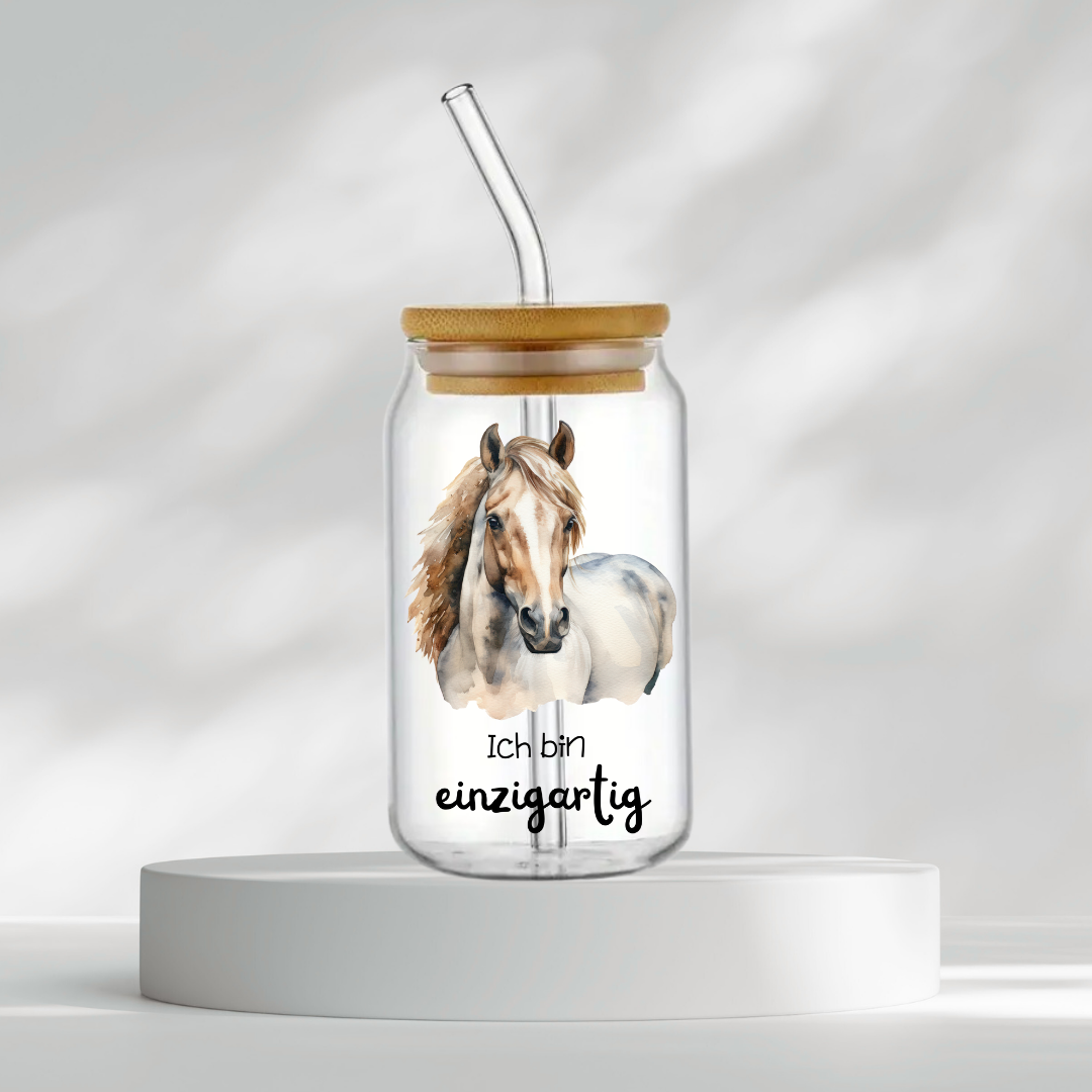 Trinkglas "Ich bin einzigartig"