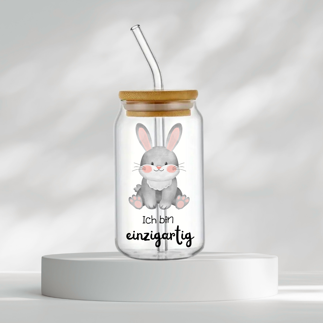 Trinkglas "Ich bin einzigartig"