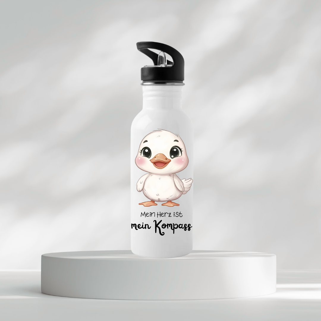 Thermoflasche - Mein Herz ist mein Kompass