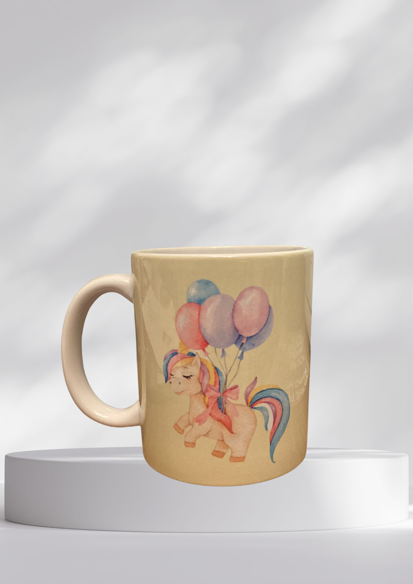 Tasse - Einhorn mit Luftballons