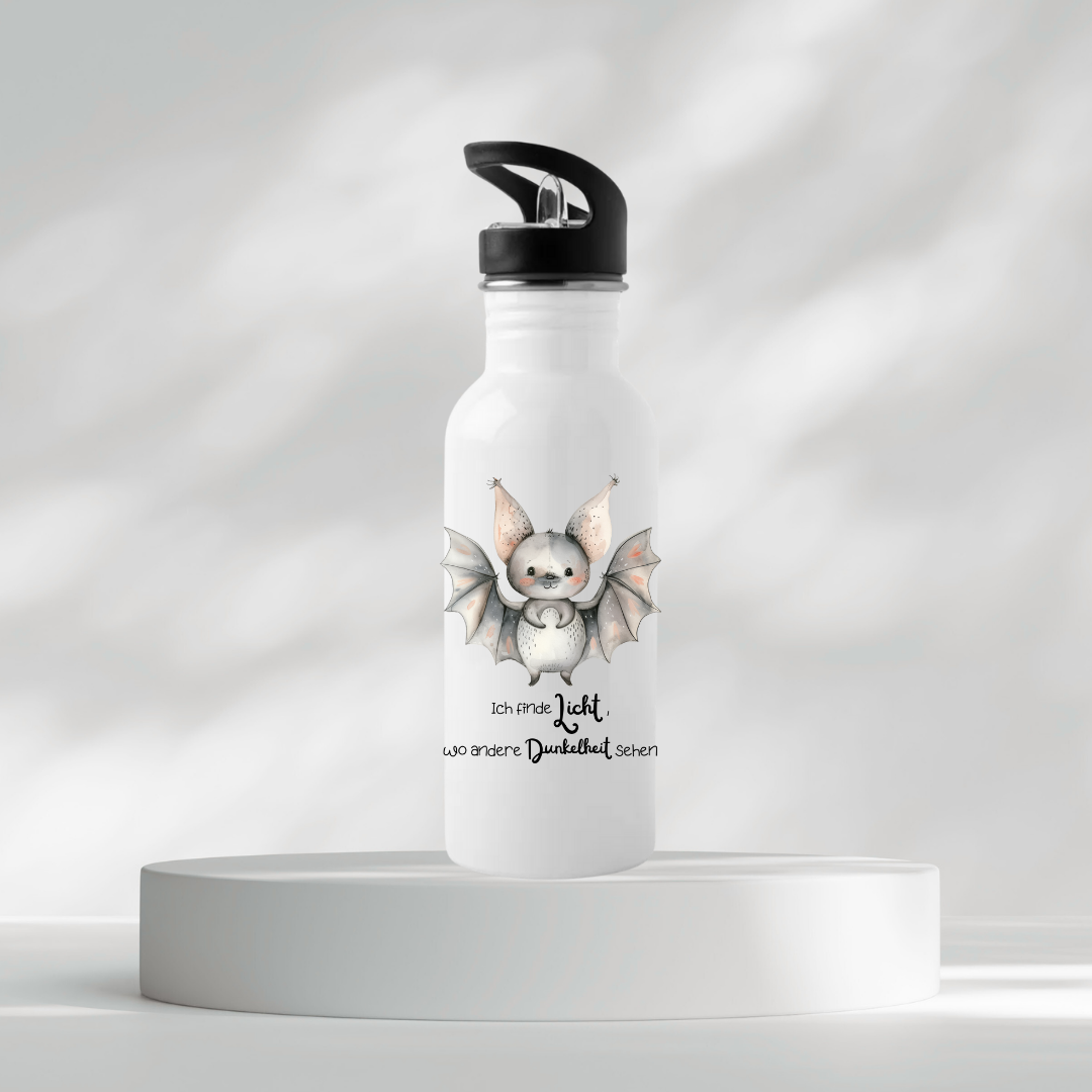 Thermoflasche - Ich finde Licht, wo andere Dunkelheit sehen