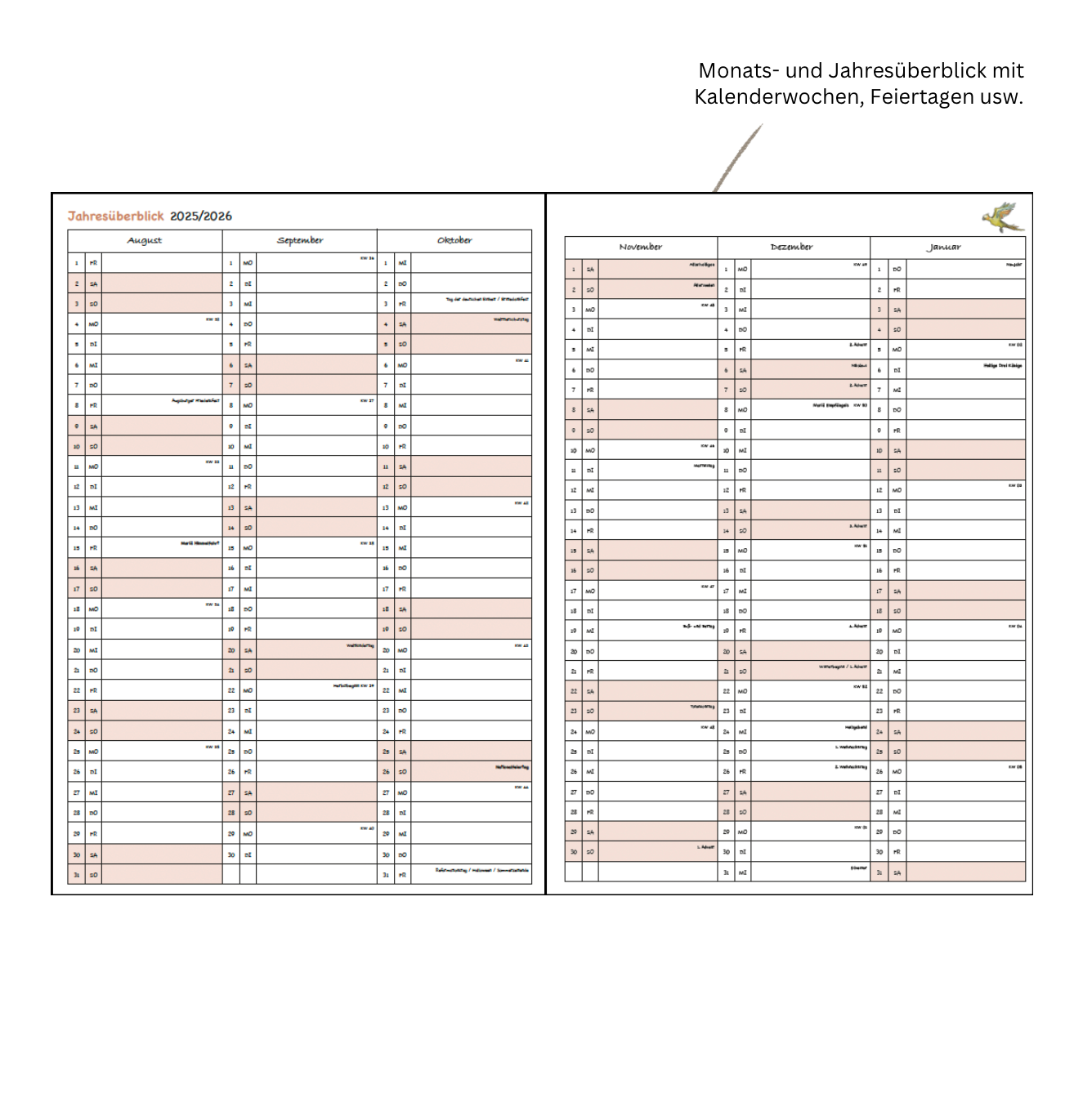 Glückskalender für LehrerInnen