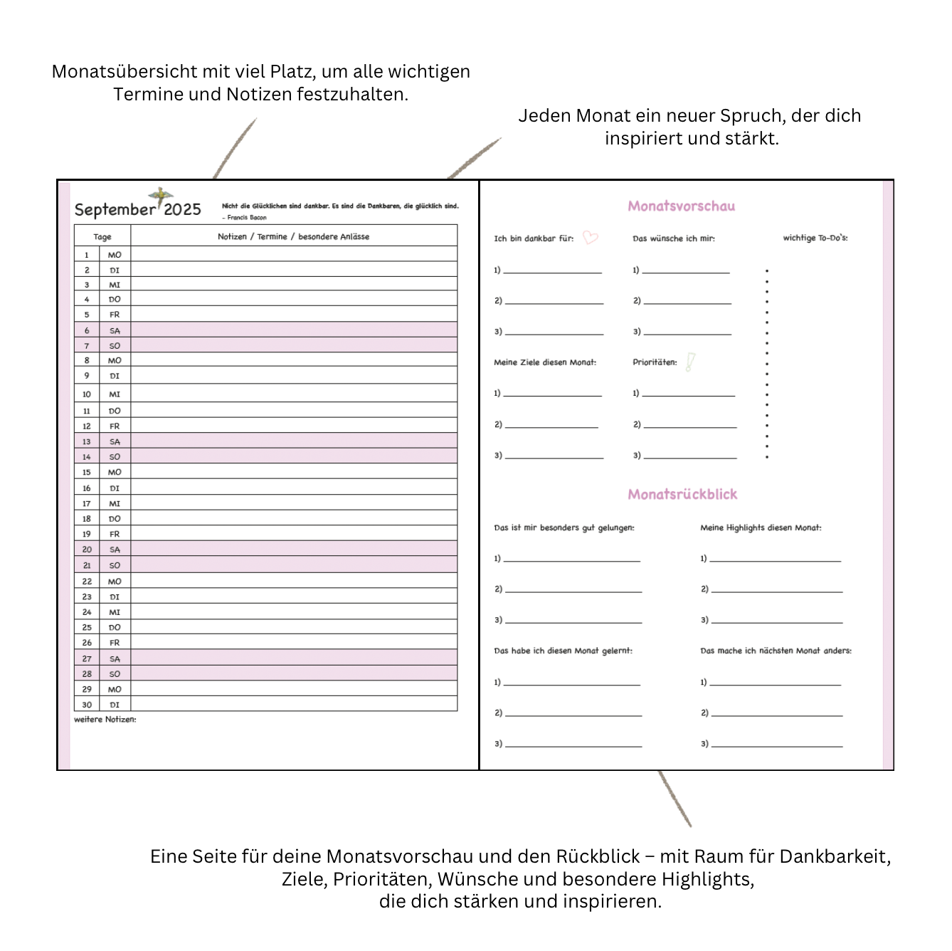 Glückskalender für LehrerInnen