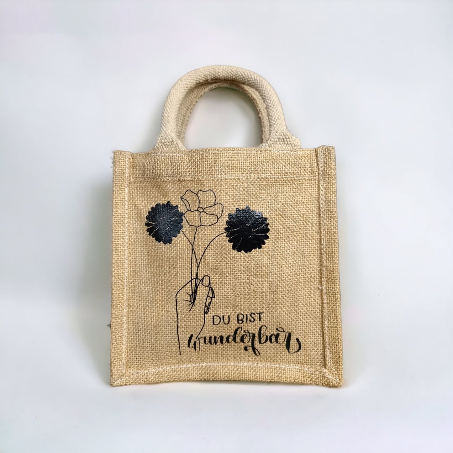 Jutetasche-DU BIST WUNDERBAR