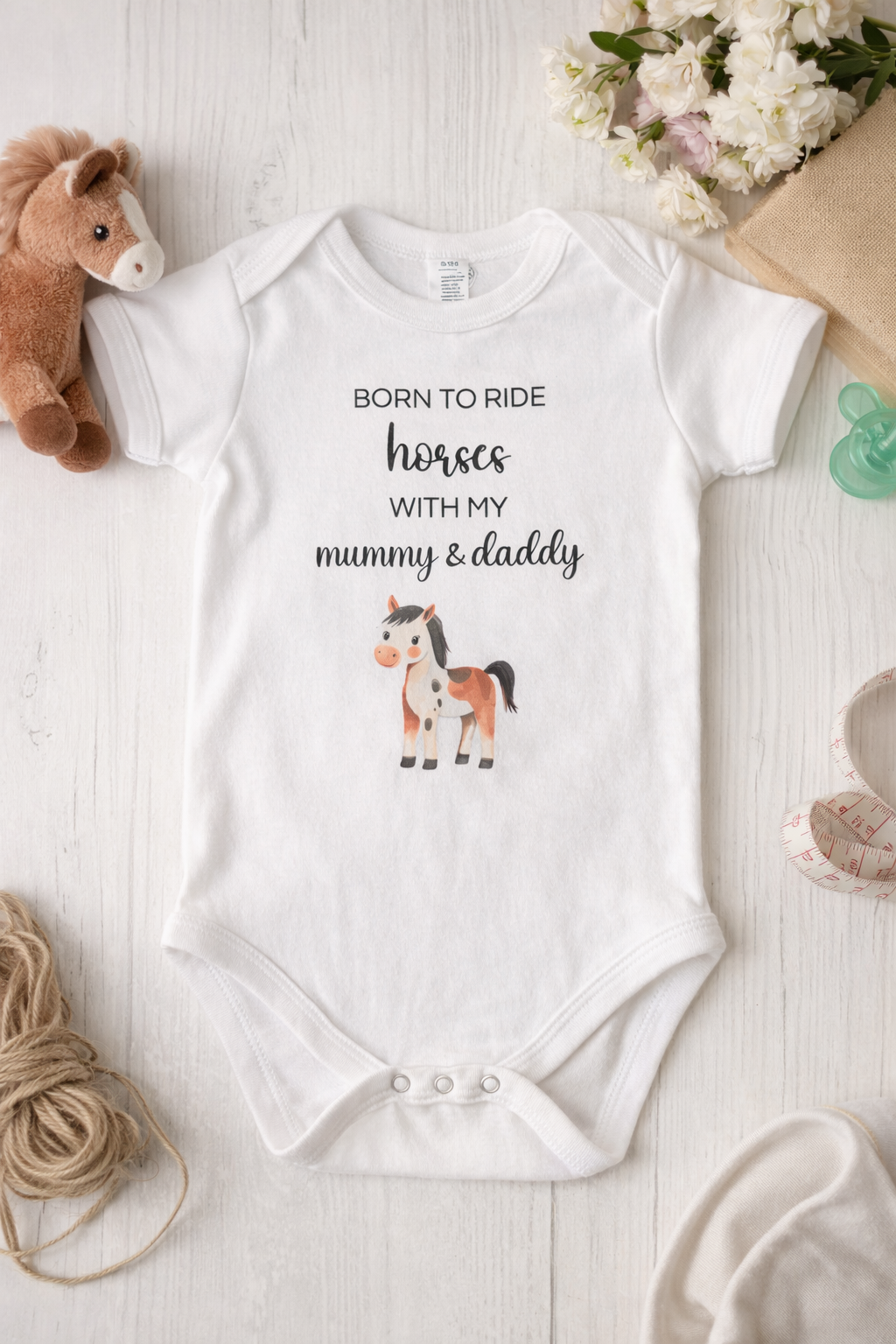 Body Born to ride horses with mummy & daddy