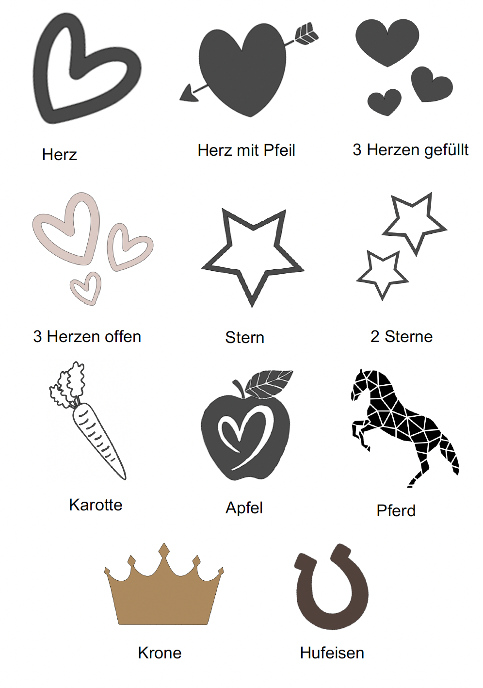 Kunstleder Anhänger Rechteck