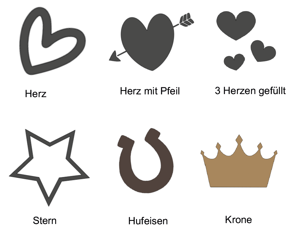 personalisierbare Marken "Kreisform"