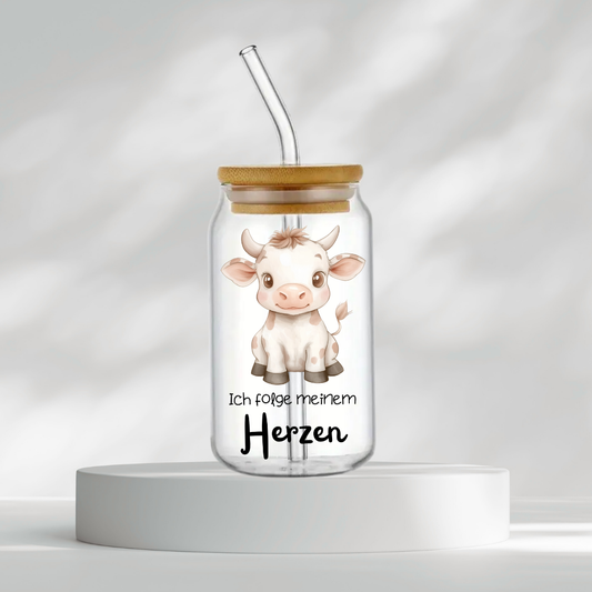Trinkglas "Ich folge meinem Herzen"