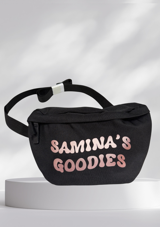 Bauchtasche "Wunschtext geschwungen"