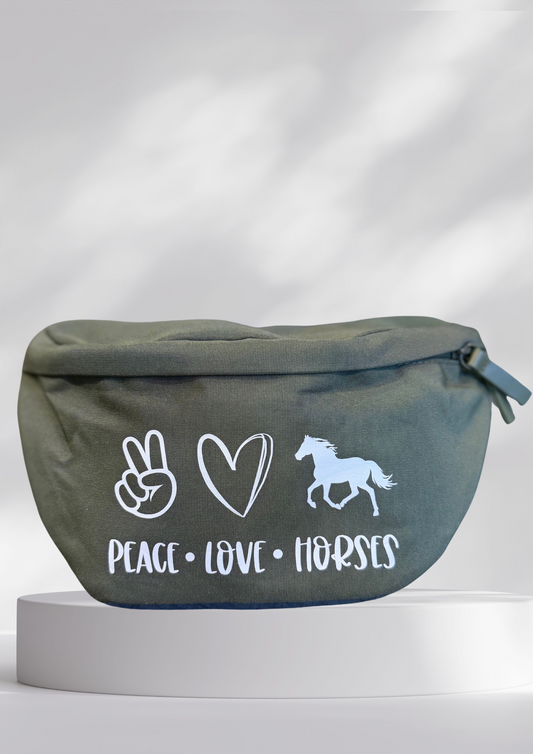 Bauchtasche "peace-love-horses"
