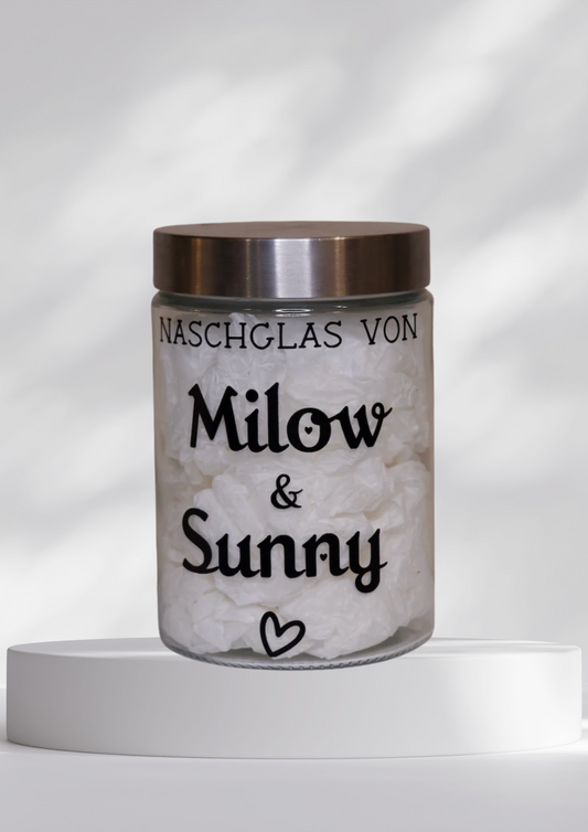 personalisiertes Leckerliglas
