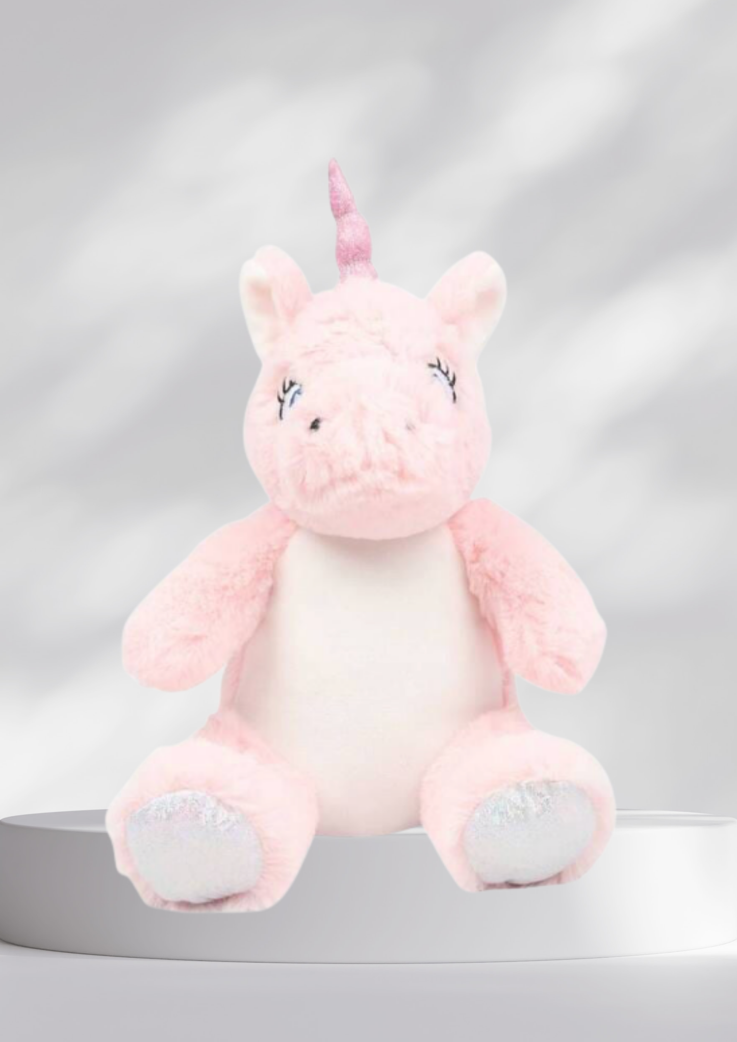 personalisiertes Kuscheltier mit Name & Geburtsdaten |  Einhorn