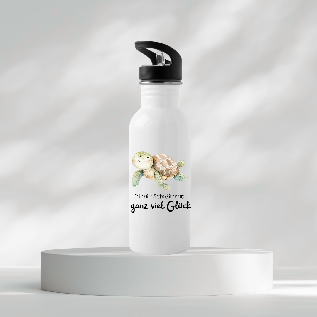 Thermoflasche - In mir schwimmt ganz viel Glück