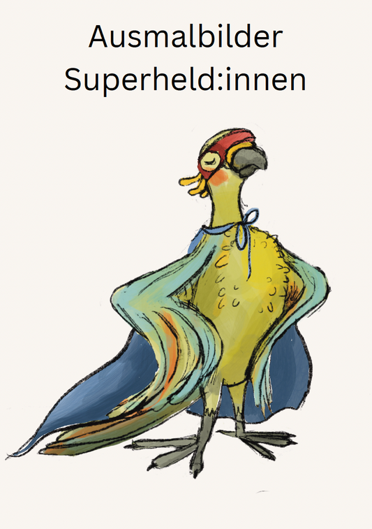 Ausmalbilder Superheld:innen