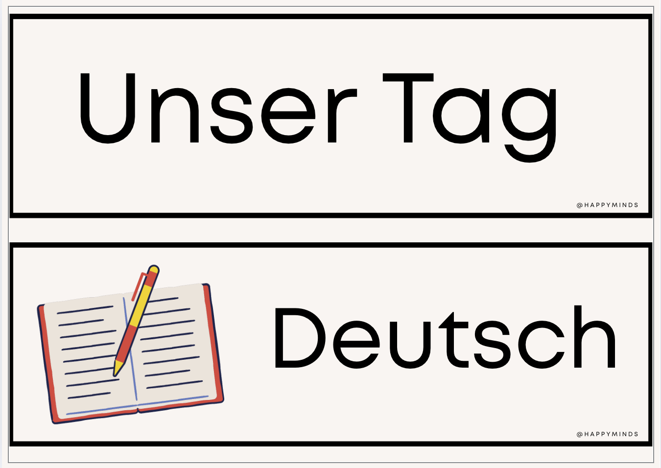 Unser Tag + Jahreszeiten