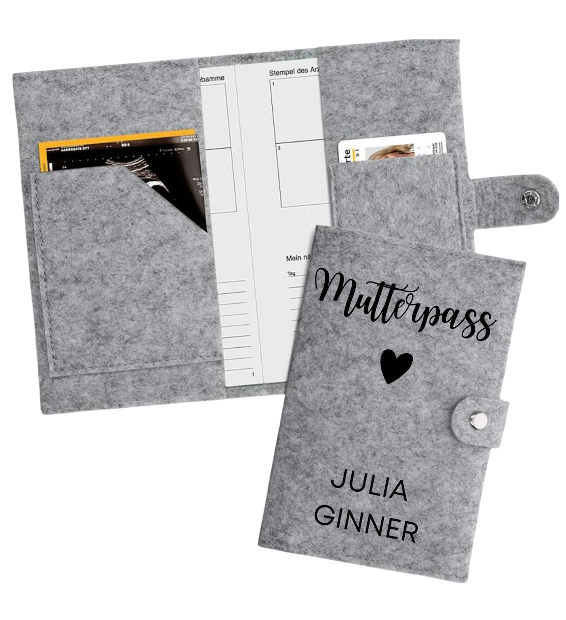 Mutter-Kind-Pass Hülle - Vor- und Nachname