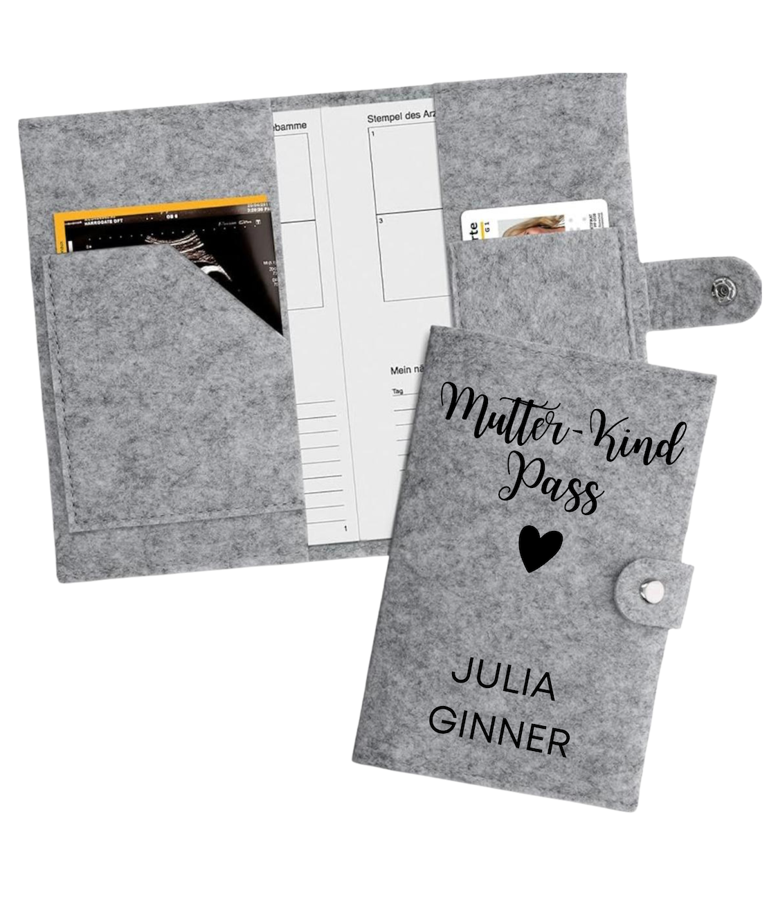 Mutter-Kind-Pass Hülle - Vor- und Nachname
